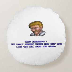 Eagle KO'ed 2 Round Pillow