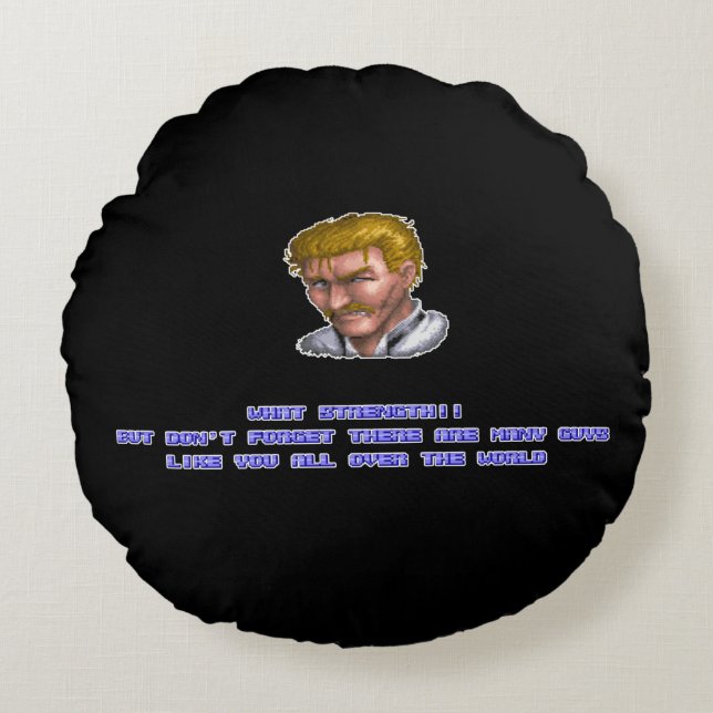 Eagle KO'ed Round Pillow (Front)