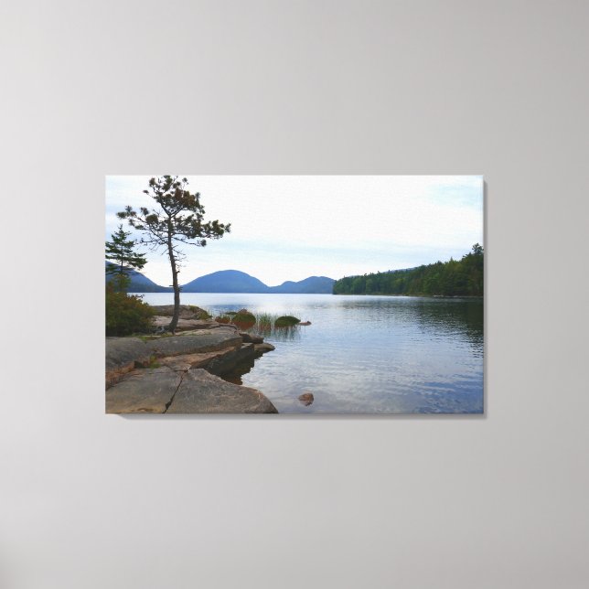 Eagle Lake at Acadia National Park Canvas Print (Front)