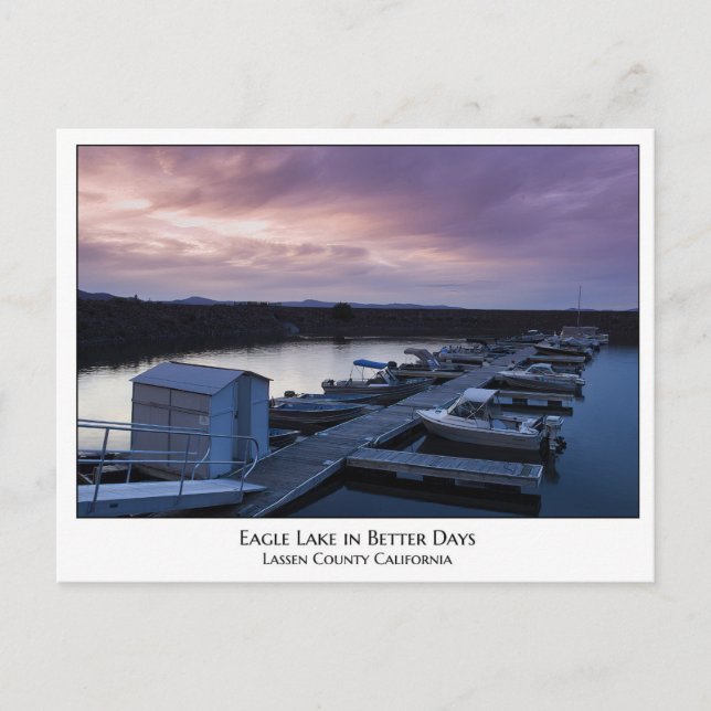 Eagle Lake in Better Days Postcard (Front)