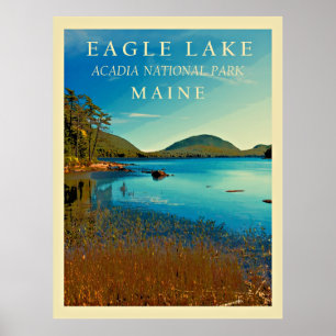Eagle Lake, Maine travel poster