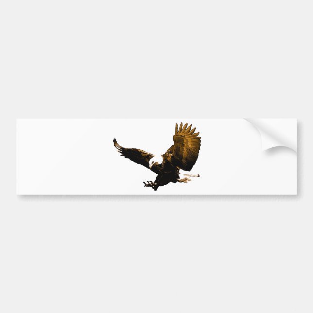 Eagle Landing Bumper Sticker (Front)