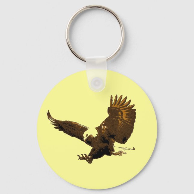 Eagle Landing Keychain (Front)