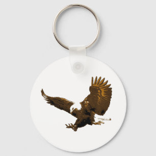 Eagle Landing Keychain