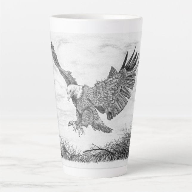 Eagle Landing Latte Mug (Front)