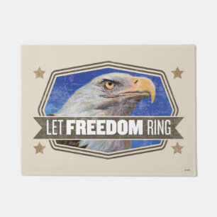 Eagle-Let Freedom Ring Doormat