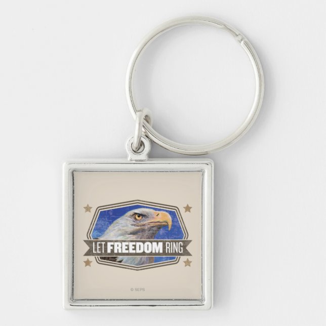 Eagle-Let Freedom Ring Keychain (Front)