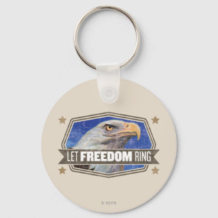 Eagle-Let Freedom Ring Keychain