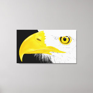 Eagle Line Art Canvas Print