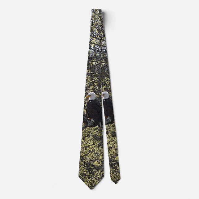 Eagle Lookout Painterly Neck Tie (Front)
