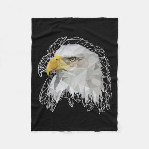 Eagle Lowpoly Fleece Blanket