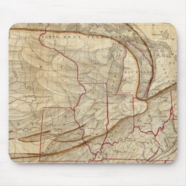 Eagle Map of the United States Mouse Pad (Front)