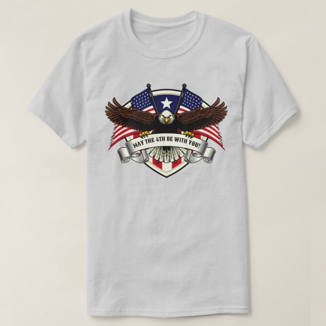 Eagle May the 4th Be With You T-Shirt (Design Front)