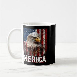 Eagle Merica Patriotic Usa Flag Eagle Of Freedom 4 Coffee Mug