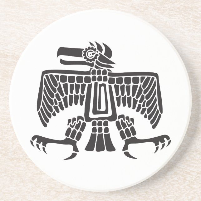 Eagle, Mexican hieroglyph(Maya) Coaster (Front)