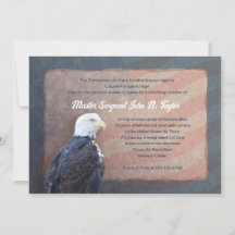 Eagle Military Retirement Invitation
