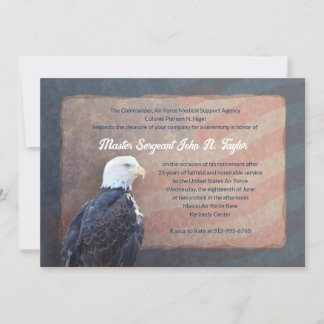 Eagle Military Retirement Invitation