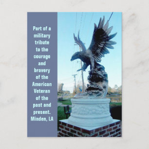 Eagle Military Tribute Postcard
