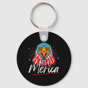 Eagle Mullet 4th Of July Flag Merica-Independence Keychain
