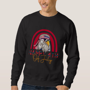 Eagle Mullet 4th Of July Usa American Flag Rainbow Sweatshirt