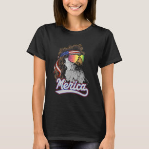 Eagle Mullet Merica 4th Of July Usa Patriotic 15 T-Shirt