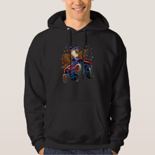 Eagle Mullet Monster Truck Usa Patriotic 4th Of Ju Hoodie