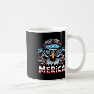 Eagle Mullet Sungles Merica Usa American Flag 4th  Coffee Mug