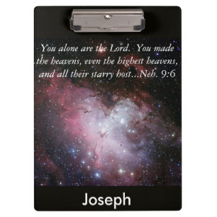 Eagle Nebula Bible Verse Personalized Clipboard