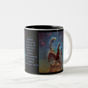 Eagle Nebula’s Pillars of Creation Two-Tone Coffee Mug