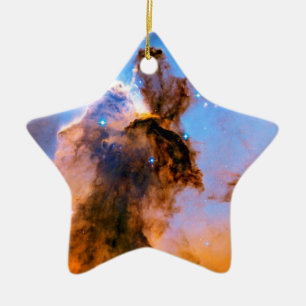 Eagle Nebula Stellar Spire NASA Hubble Space Photo Ceramic Ornament