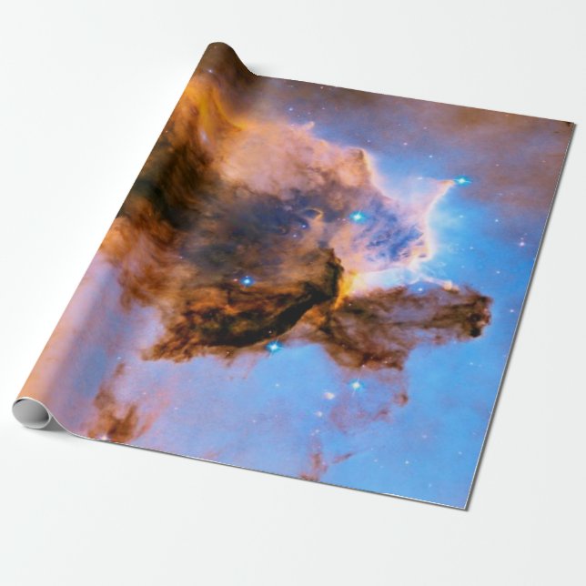 Eagle Nebula Stellar Spire NASA Hubble Space Photo Wrapping Paper (Unrolled)