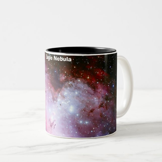 Eagle Nebula Two-Tone Coffee Mug (Front Right)
