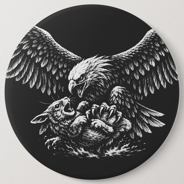 Eagle of Ashes by BurnsInHell 6 Inch Round Button (Front)