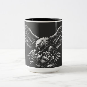 Eagle of Ashes by BurnsInHell Two-Tone Coffee Mug