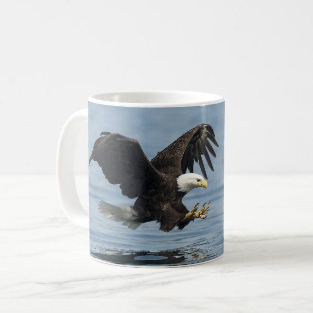 Eagle on Approach Coffee Mug (Front Left)