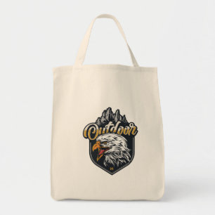 eagle out door mountains tote bag