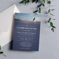 Eagle Over Mountains Blue Celebration of Life