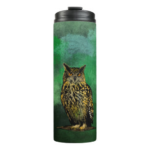 Eagle owl  thermal tumbler