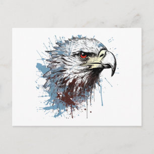 Eagle painting postcard