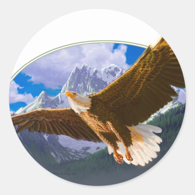 eagle.pdf classic round sticker (Front)