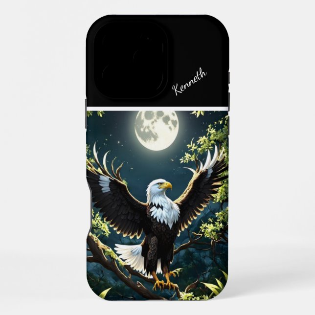 Eagle Perches On A Branch iPhone Case (Back)