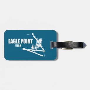 Eagle Point Resort Utah Skier Luggage Tag