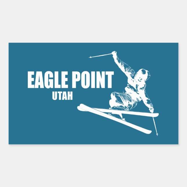 Eagle Point Resort Utah Skier Sticker (Front)