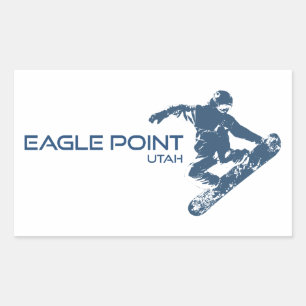 Eagle Point Resort Utah Snowboarder Sticker
