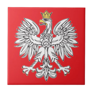 Eagle polonais avec le carreau de céramique de