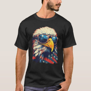 Eagle Proud Patriotic American US Flag 4th Of July T-Shirt
