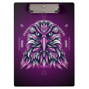Eagle Purple Geometric Clipboard