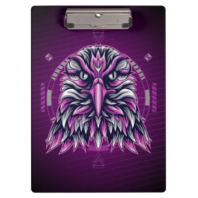 Eagle Purple Geometric Clipboard (Front)