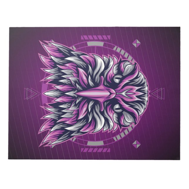 Eagle Purple Geometric Notepad (Front)