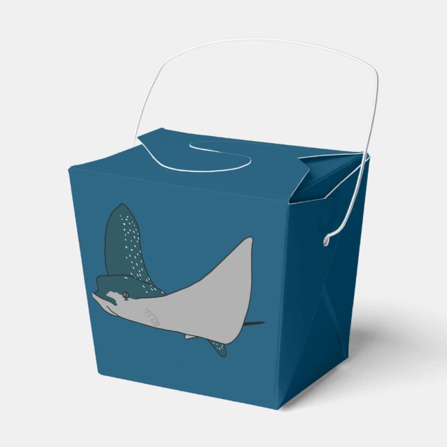 Eagle Ray Favor Box (Front Side)